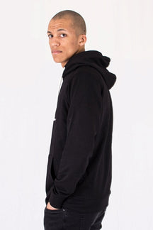 Raglan basic hoodie - Svart