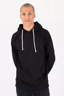 Raglan basic hoodie - Svart