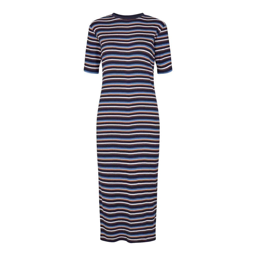 Roberta Dress - Navy Striper