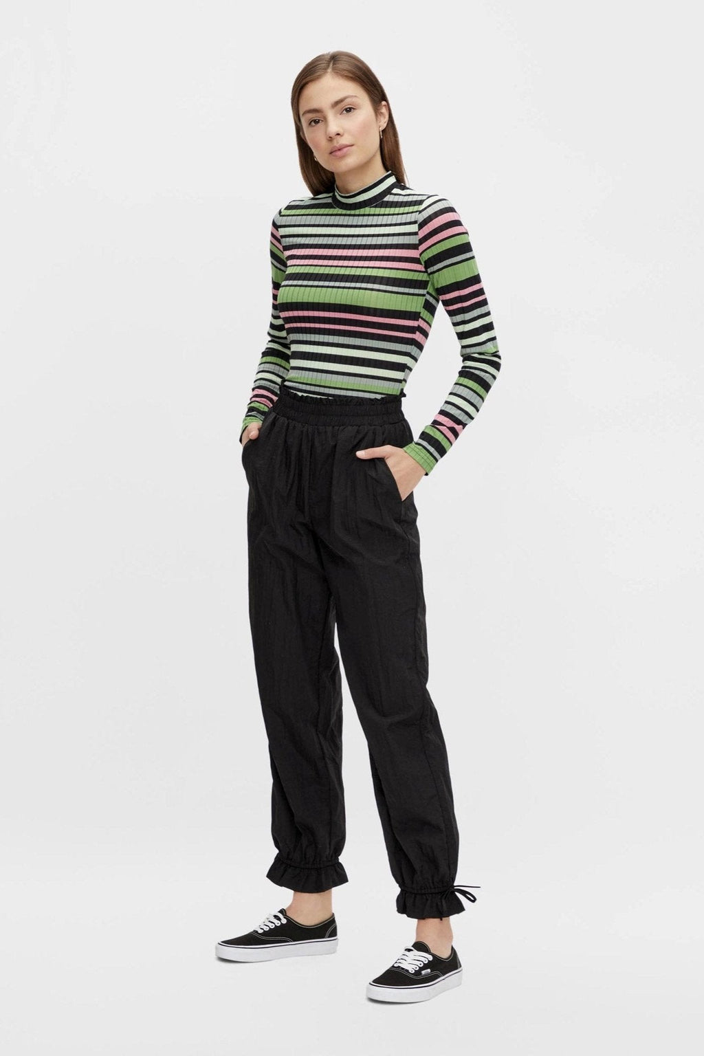 Silena High Waist Pants - Svart