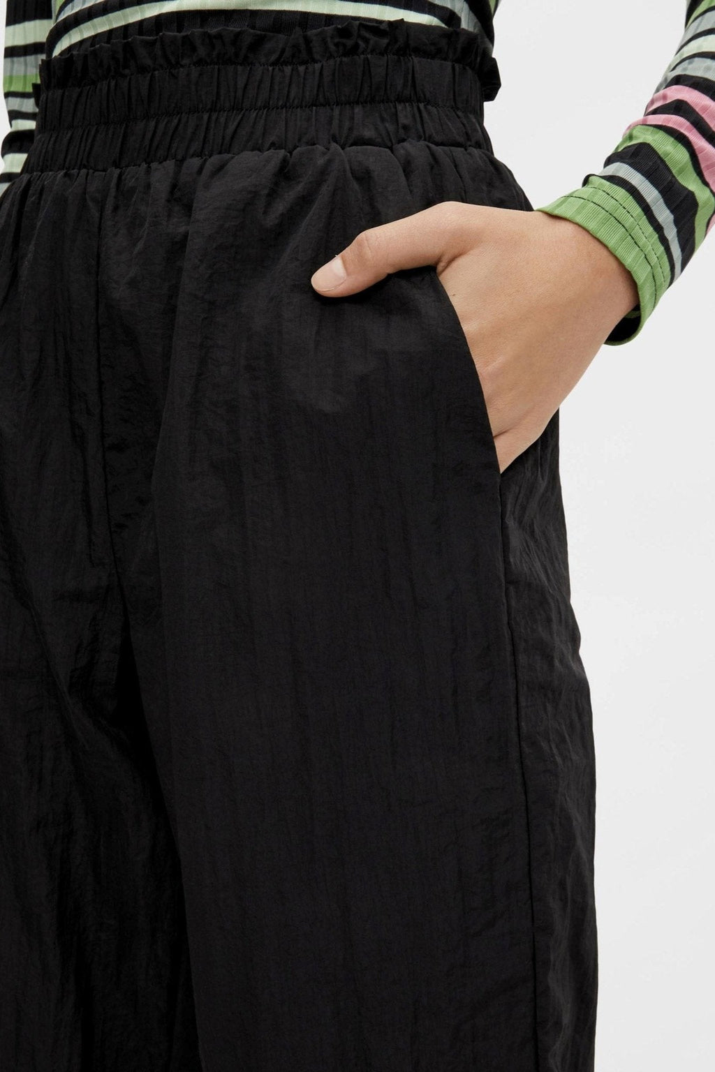 Silena High Waist Pants - Svart