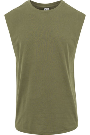 Sleeveless T-shirt - Oliven