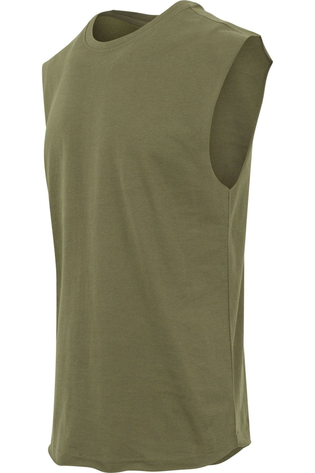 Sleeveless T-shirt - Oliven