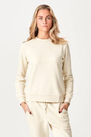 Basic Crewneck Sweat - Lys Beige