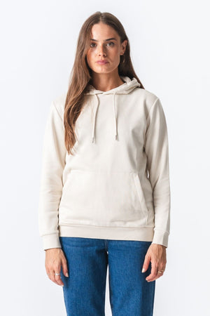 Basic Hoodie Sweat - Lys Beige