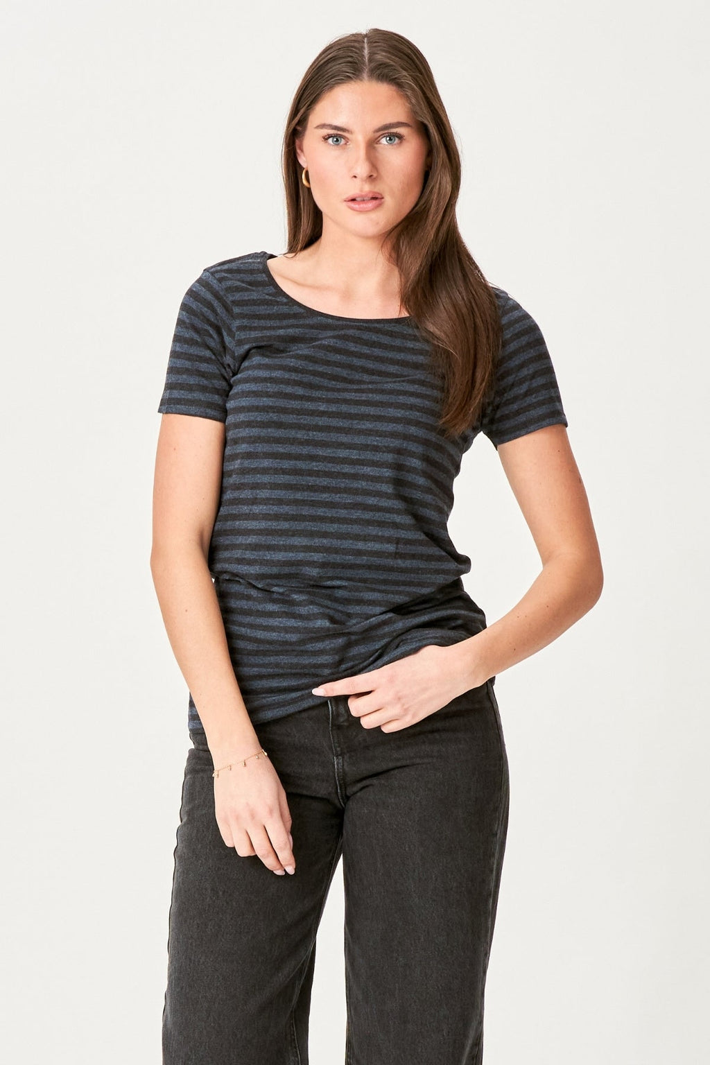 Nørregade T-shirt - Svart-Blå