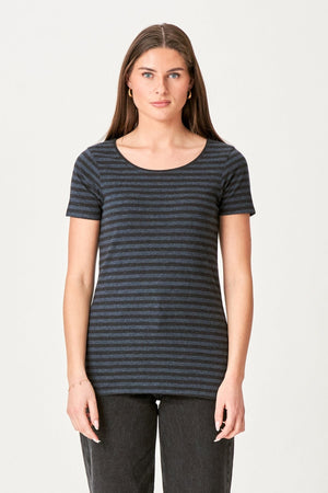 Nørregade T-shirt - Svart-Blå