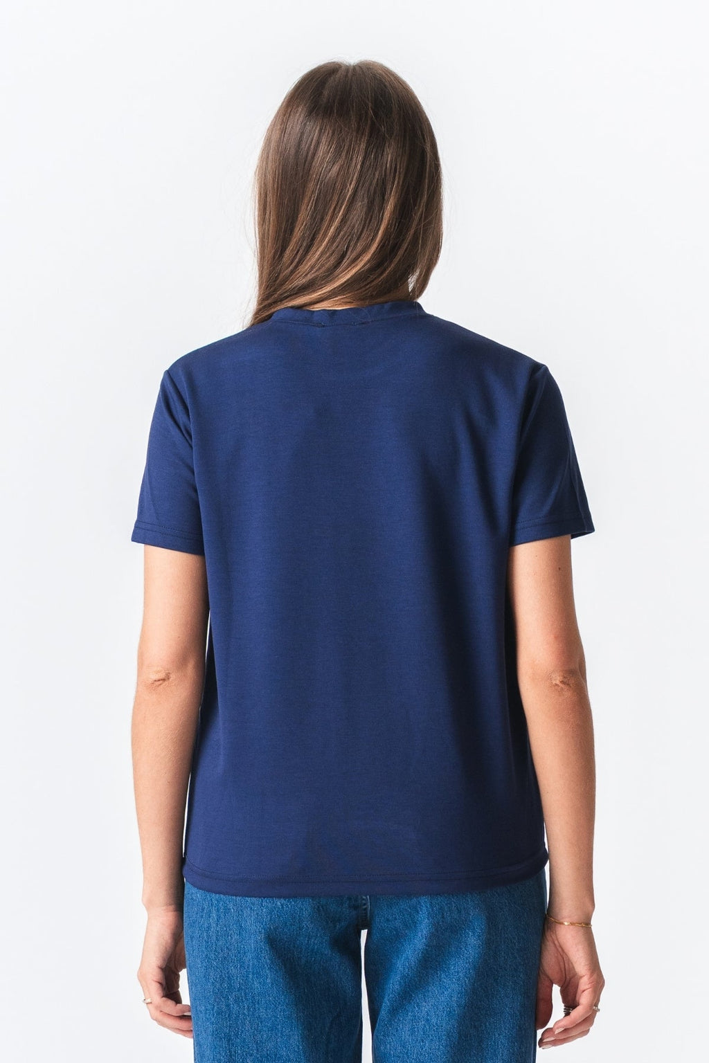 Leah Loose T-skjorte - Mørk Navy