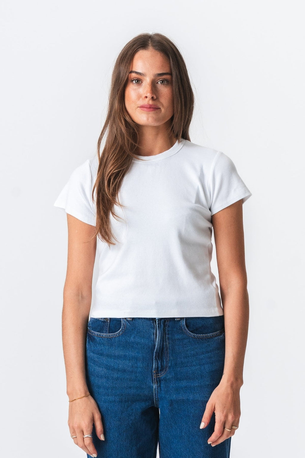 Emily Kort T-Skjorte - Hvit