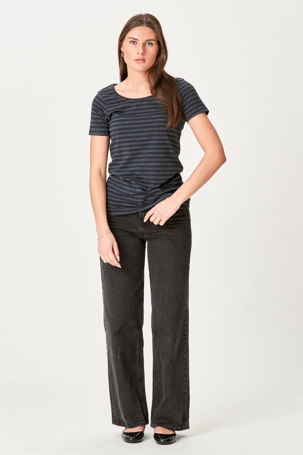 Nørregade T-shirt - Svart-Blå