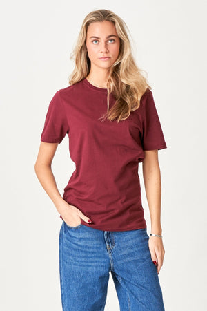 Boyfriend T-shirt - Bordeaux Rød