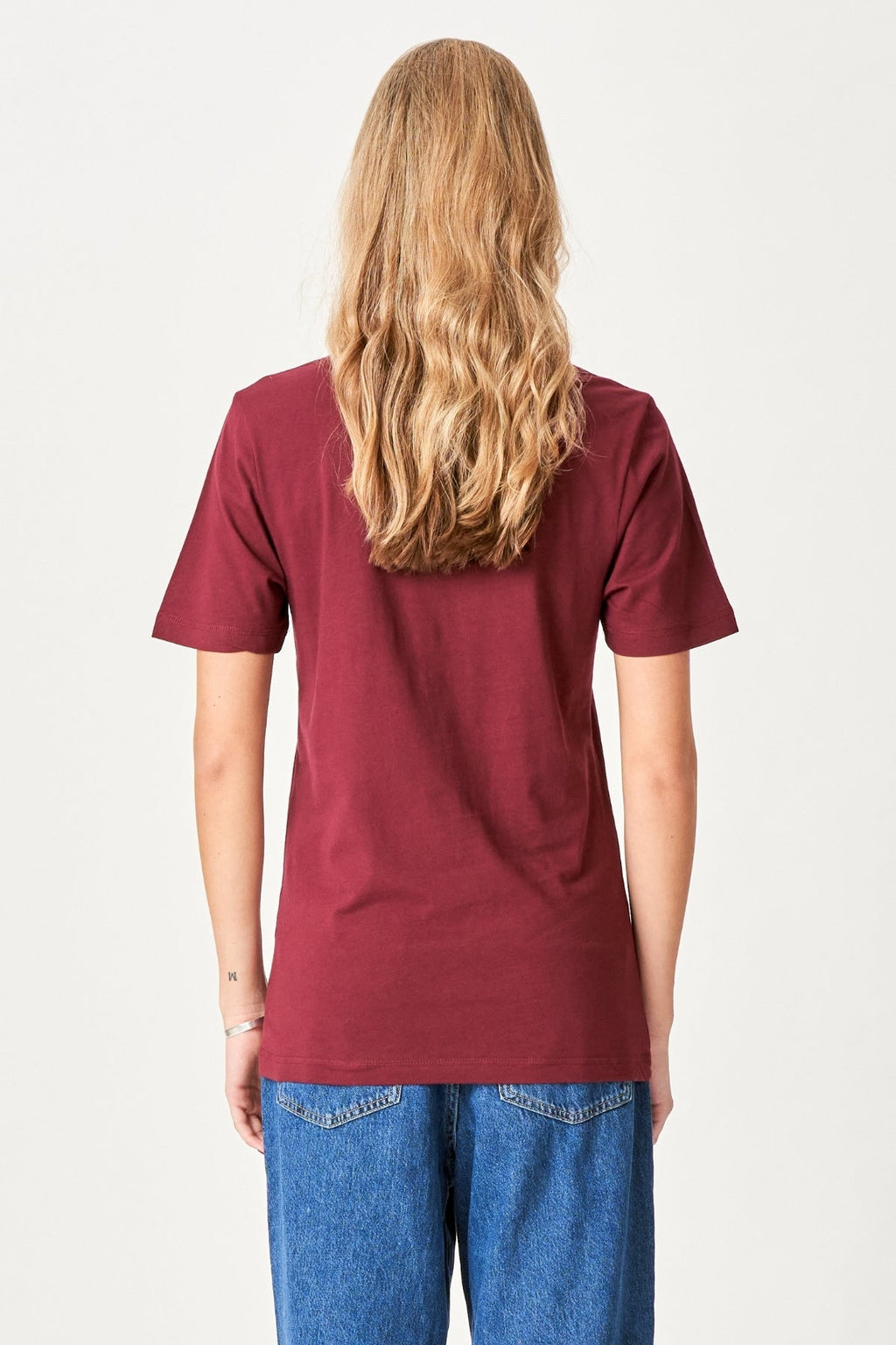 Boyfriend T-shirt - Bordeaux Rød