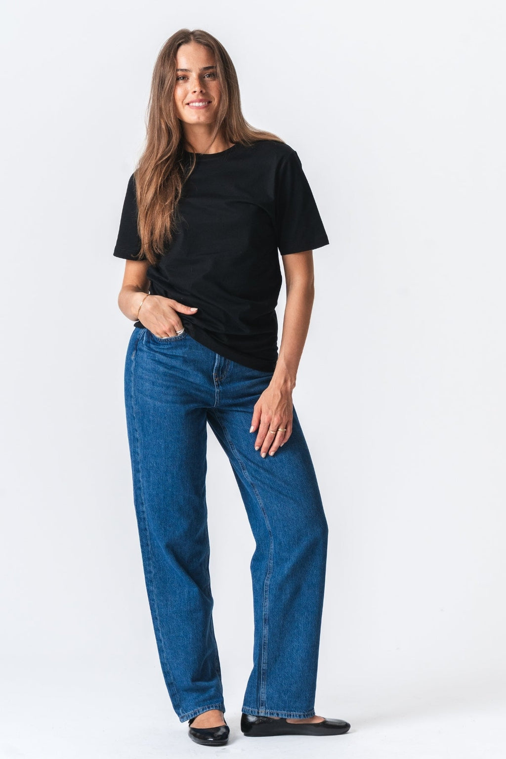 Boyfriend T-shirt - Svart