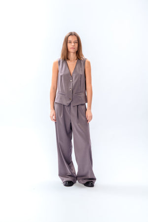 Suit Pants Loose - Sort