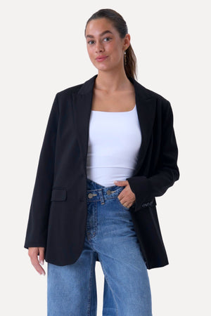 Klassisk fit Blazer - Marineblå