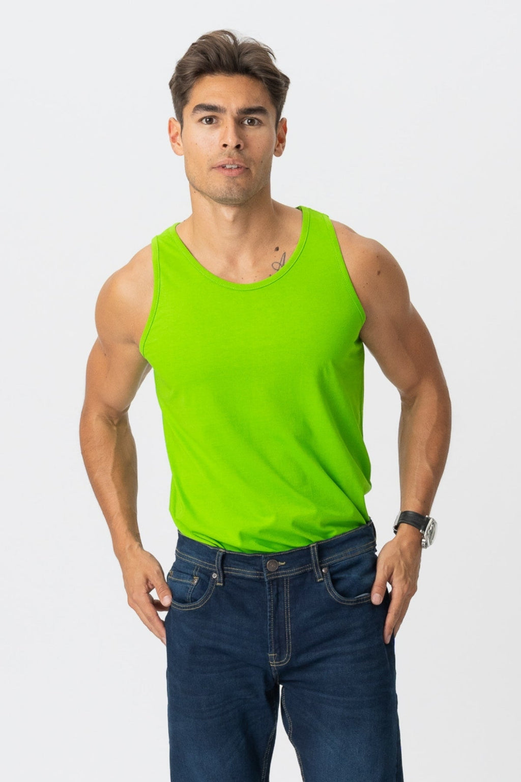 Basic Tanktop - Limegrønn