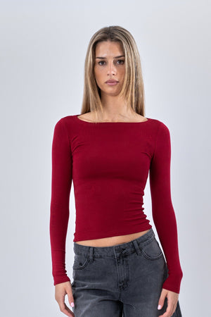 Cassandra Bluse - Burgunder