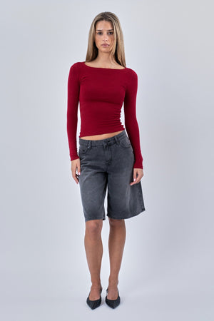 Cassandra Bluse - Burgunder