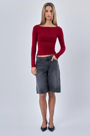 Cassandra Bluse - Burgunder