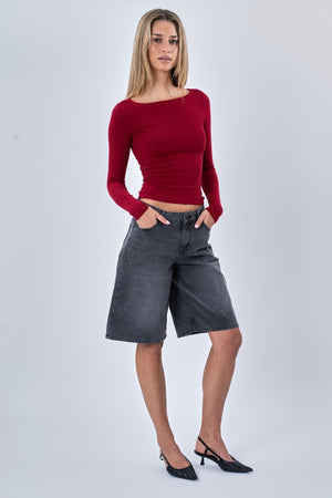 Cassandra Bluse - Burgunder