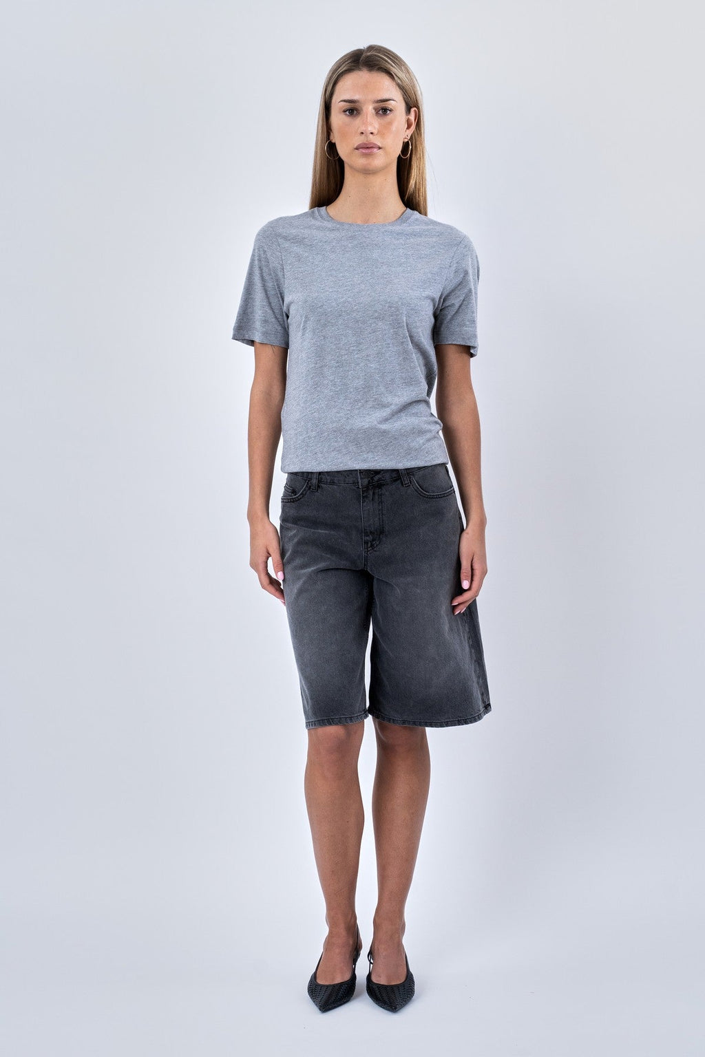 Boyfriend T-shirt - Grå