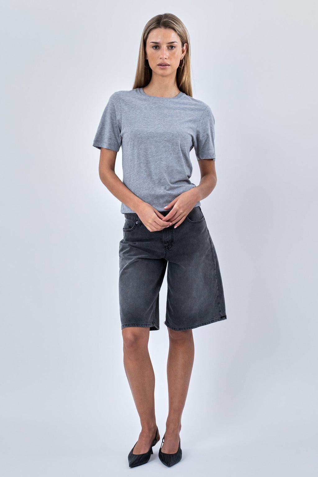 Boyfriend T-shirt - Grå