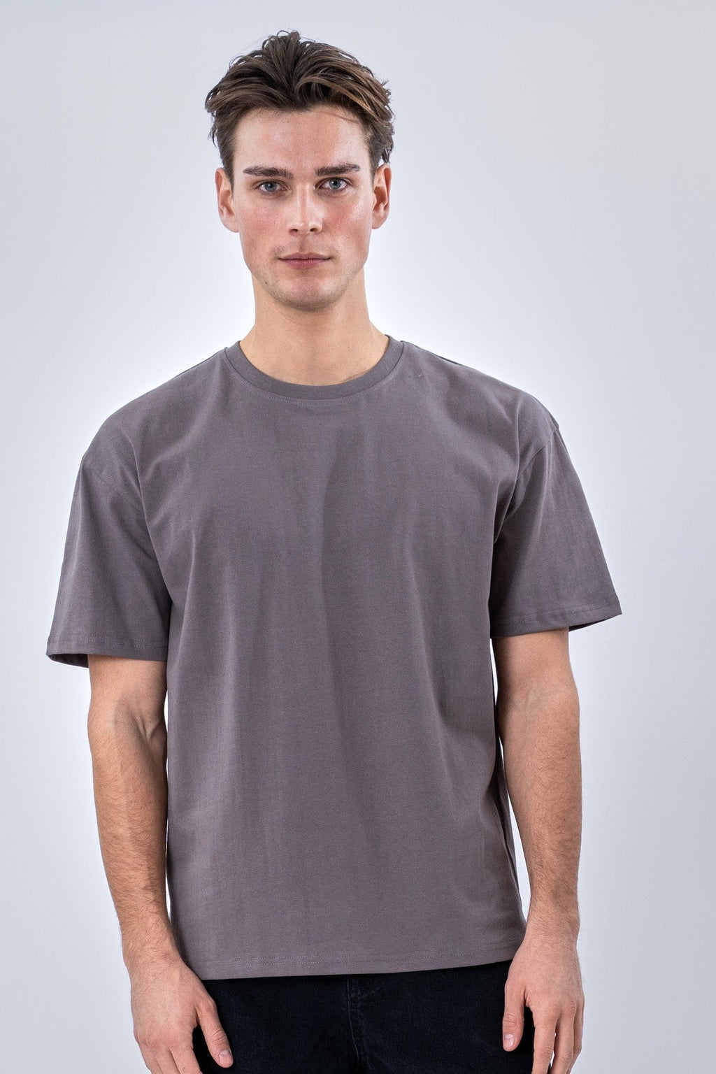 Heavy Boxfit Tee - Mørkegrå