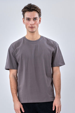 Heavy Boxfit Tee - Mørkegrå