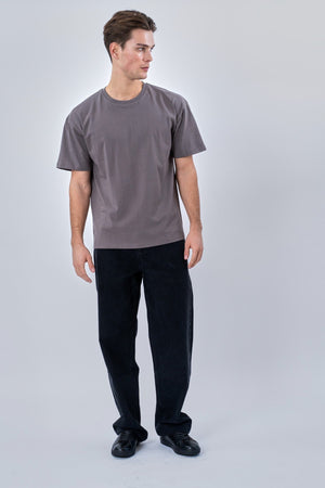 Heavy Boxfit Tee - Mørkegrå