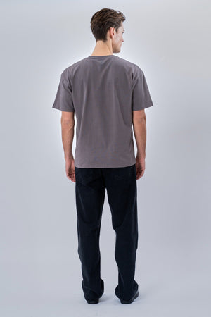 Heavy Boxfit Tee - Mørkegrå