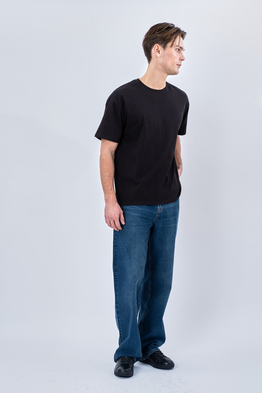 Heavy Boxfit Tee - Svart
