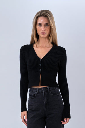Nova Blouse Knit - Svart