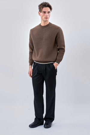 Crewneck Genser - Brun