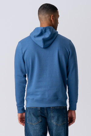 Sweatshirt Hoodie - Støvete Blå