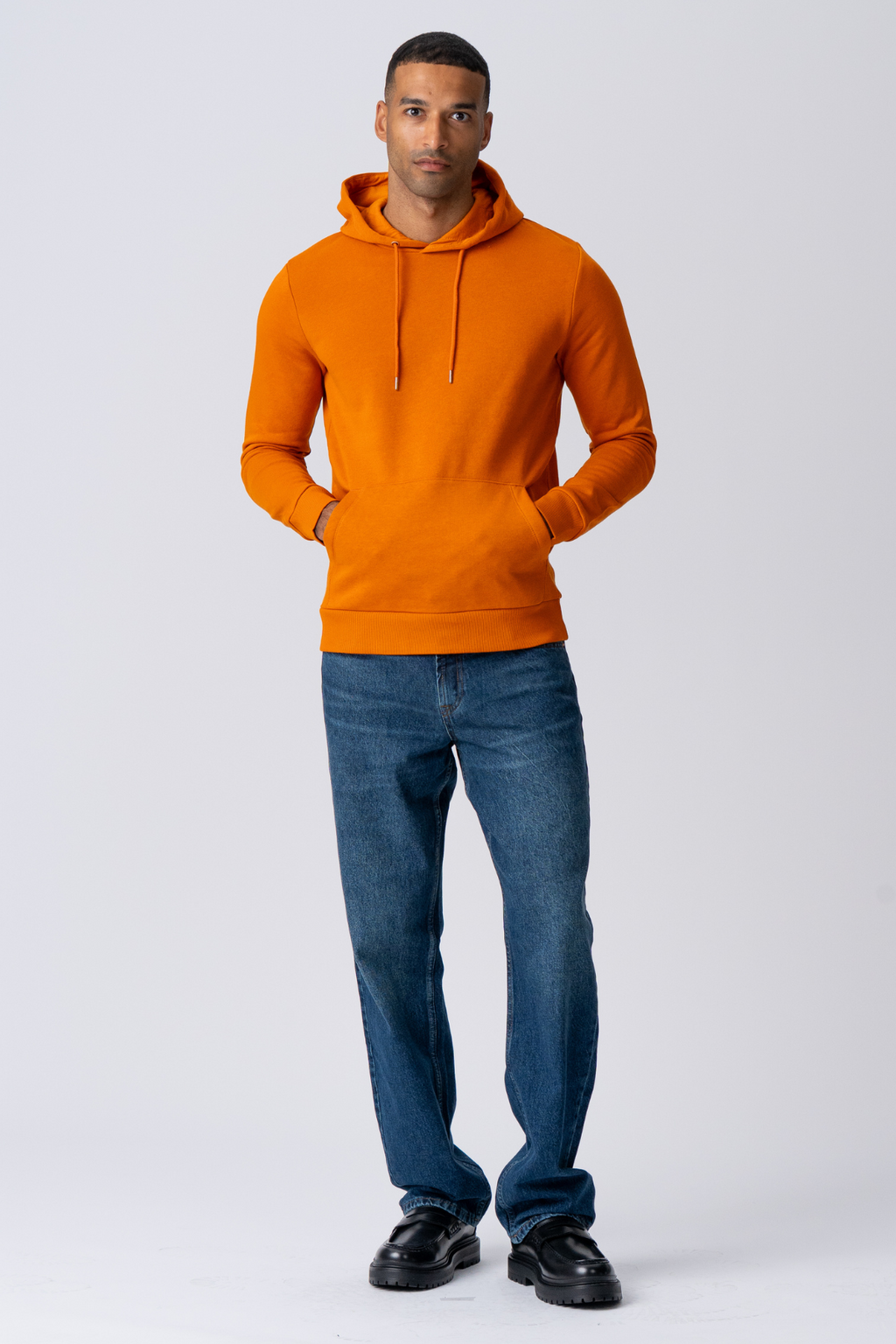 Basic Hoodie Sweat - Oransje