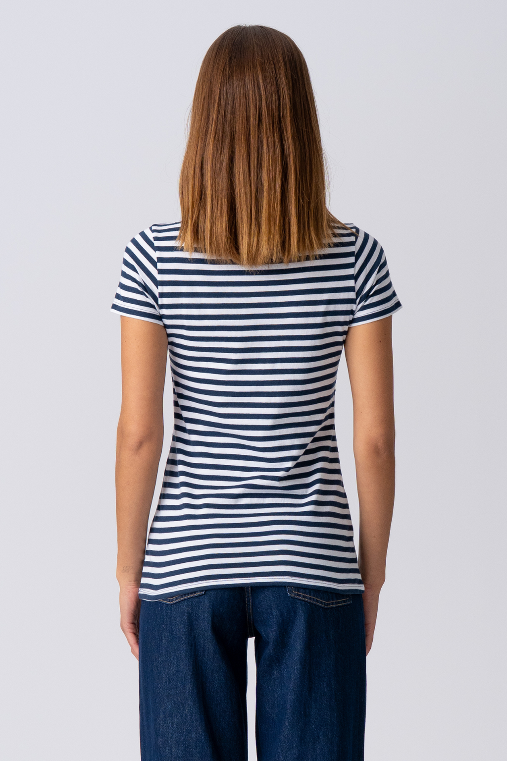 Nørregade T-shirt - Blå-Hvit