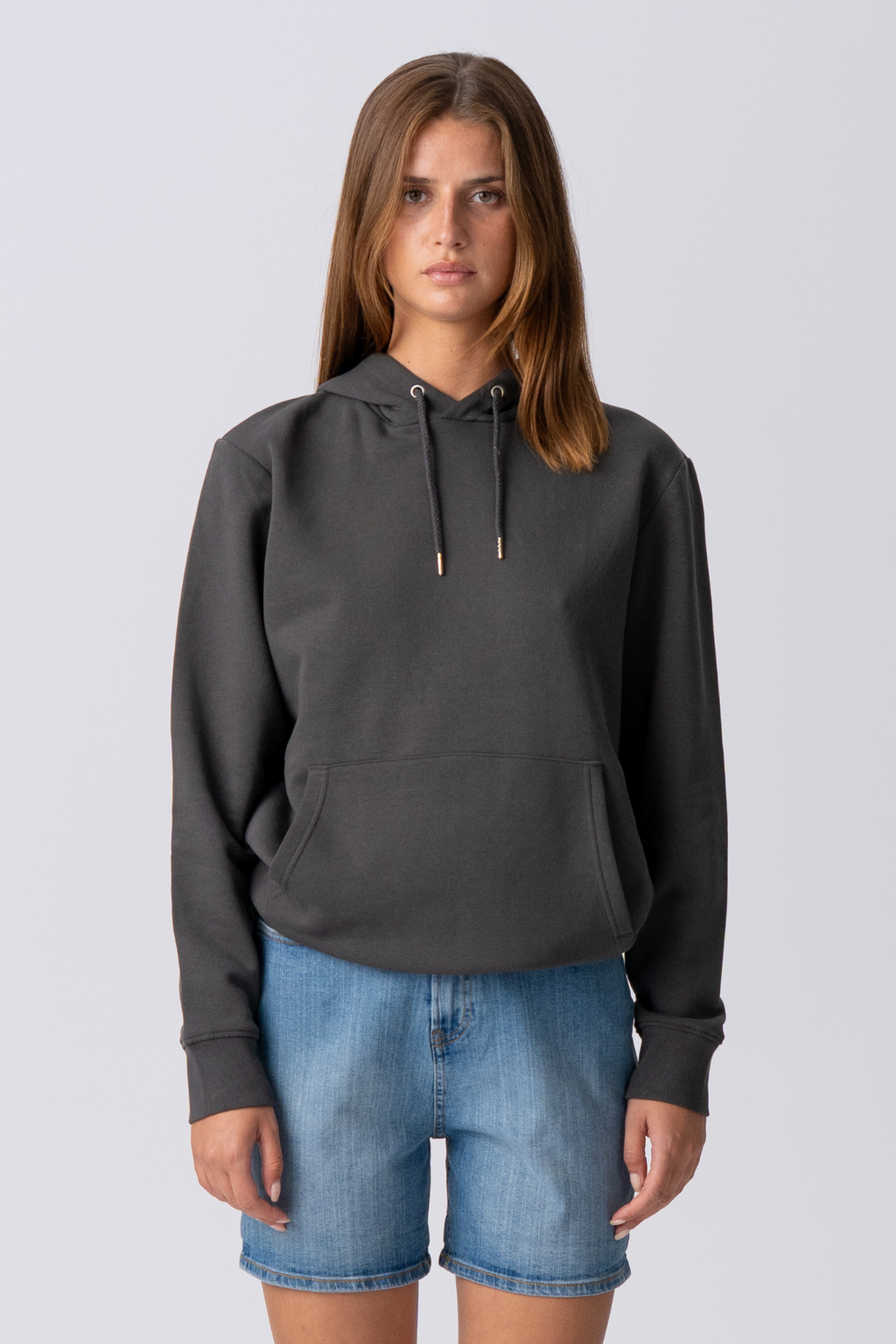 Sweatshirt Hoodie - Mørkegrå