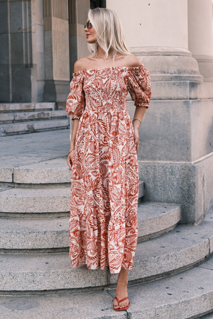 Lia Dress - Rød
