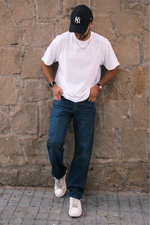 Relaxed Fit Jeans - Mørk Blue Denim