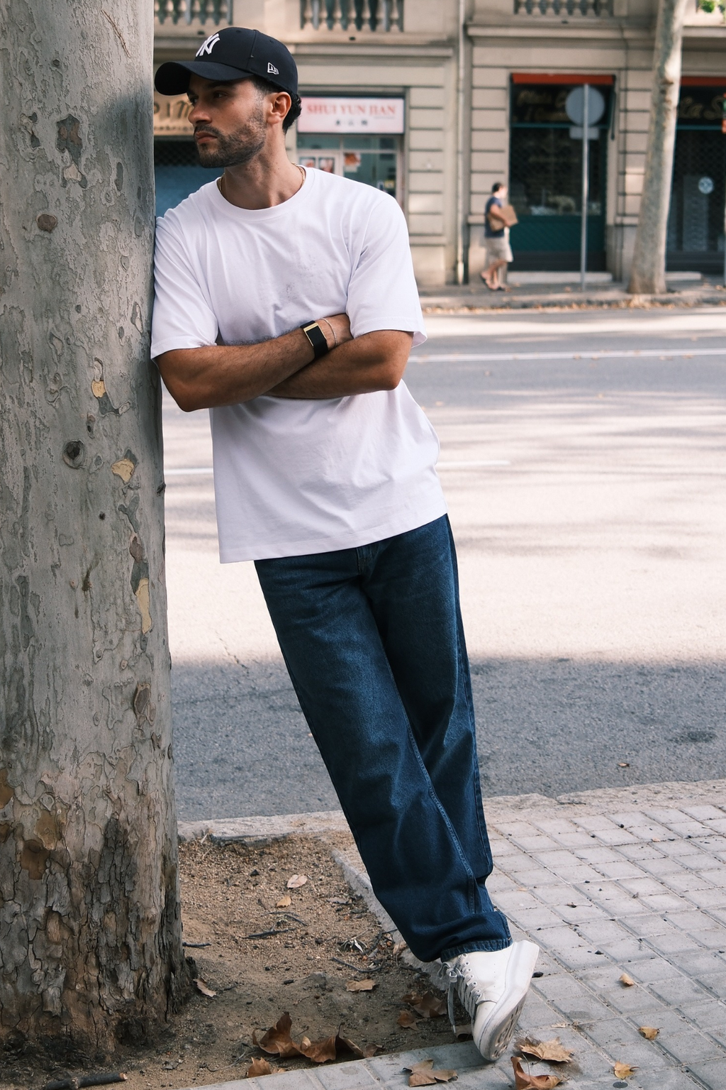 Relaxed Fit Jeans - Mørk Blue Denim