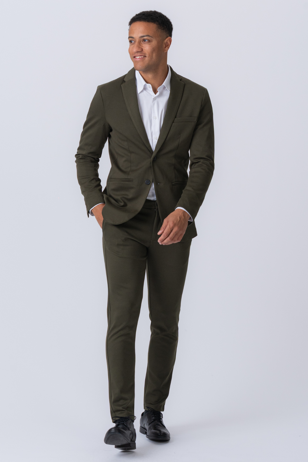 The Original Performance Suit™️ (mørkegrønn) + Slips - Pakketilbud