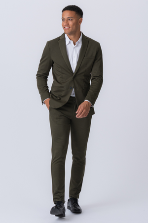 The Original Performance Suit™️ (mørkegrønn) + Slips - Pakketilbud