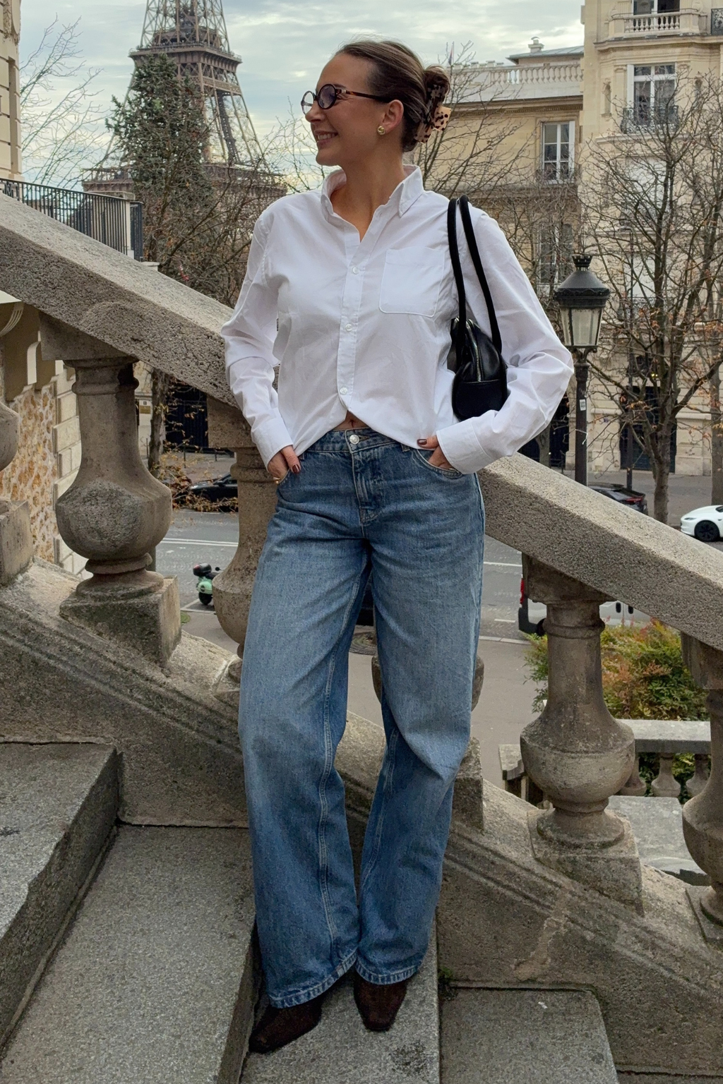 Boyfriend Oxford Skjorte - Hvit