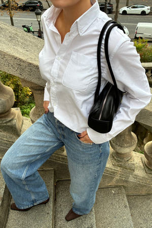 Boyfriend Oxford Skjorte - Hvit