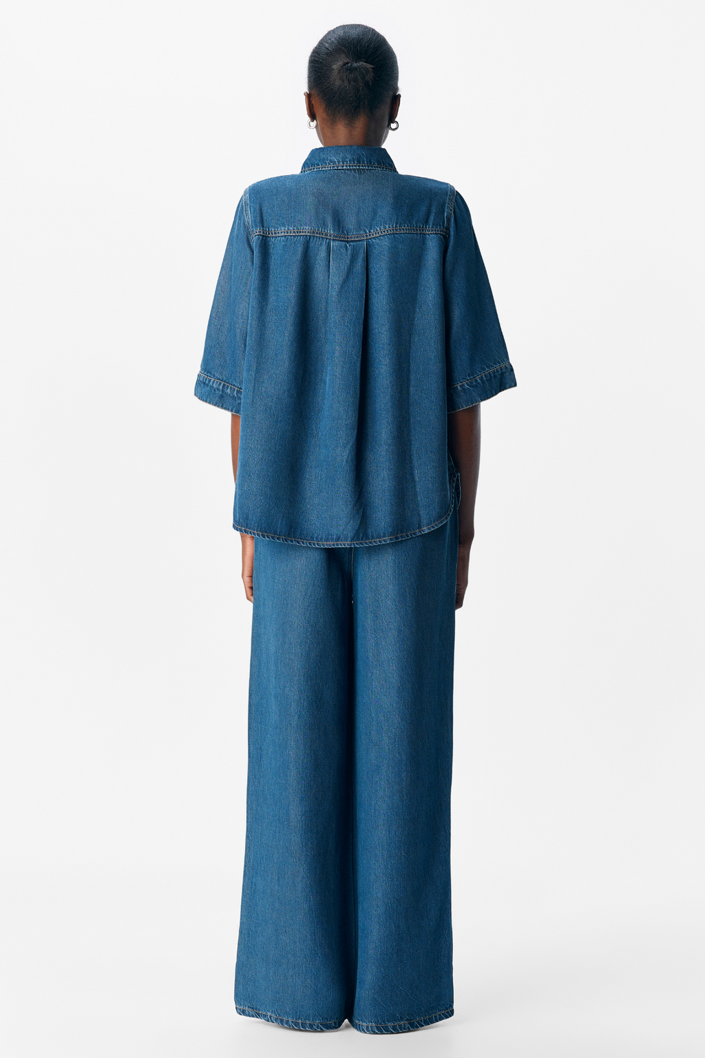 Frame 2/4 Denimtopp - Mørkeblå Denim