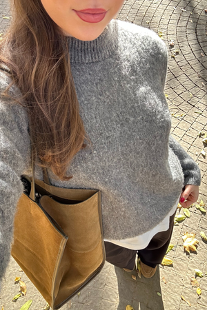 Hazel Strikkegenser - Grå