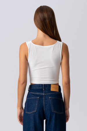 Elisa Waterfall Top - Snøhvit