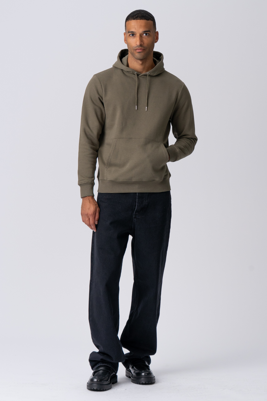 Sweatshirt Hoodie - Militærgrønn