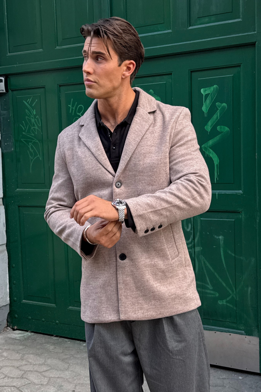 Klassisk frakk - Sand