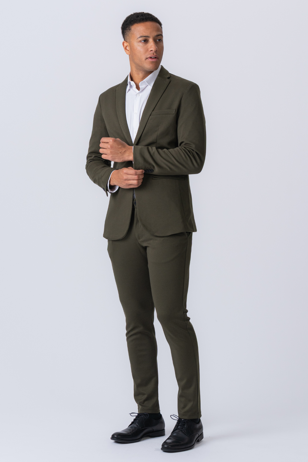 The Original Performance Suit™️ (mørkegrønn) + Slips - Pakketilbud